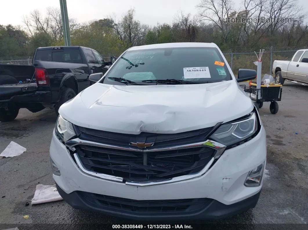 2018 Chevrolet Equinox Ls White vin: 2GNAXHEV3J6214788