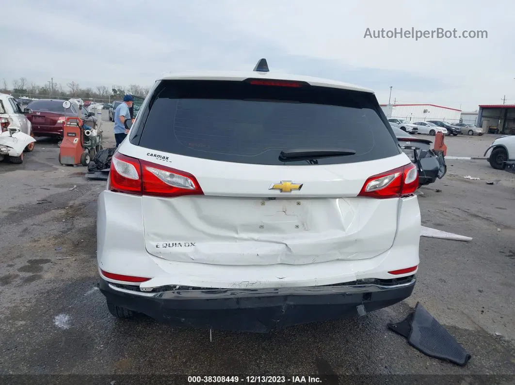 2018 Chevrolet Equinox Ls White vin: 2GNAXHEV3J6214788