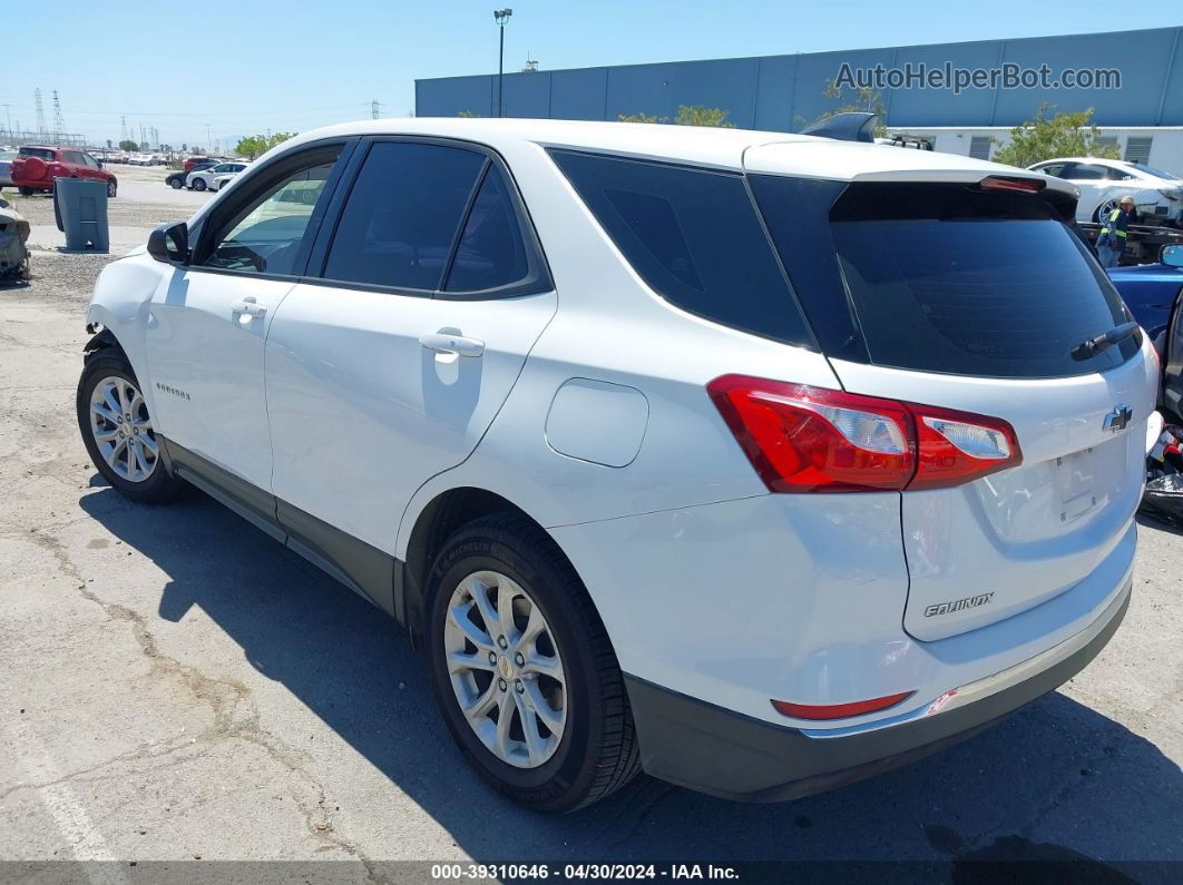 2018 Chevrolet Equinox Ls White vin: 2GNAXHEV3J6277471