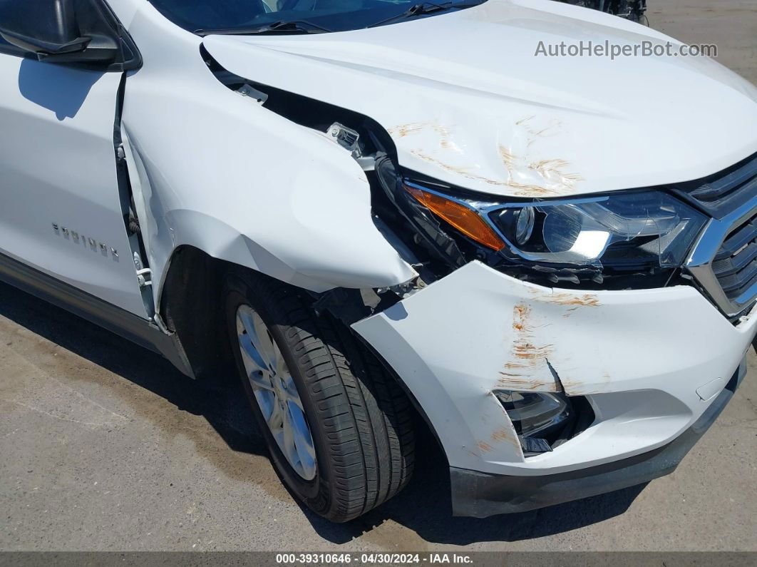 2018 Chevrolet Equinox Ls White vin: 2GNAXHEV3J6277471