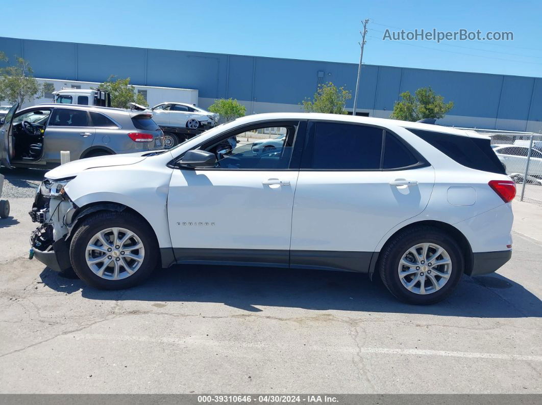 2018 Chevrolet Equinox Ls White vin: 2GNAXHEV3J6277471