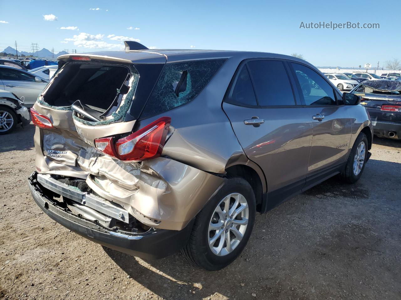 2018 Chevrolet Equinox Ls Золотой vin: 2GNAXHEV3J6280919