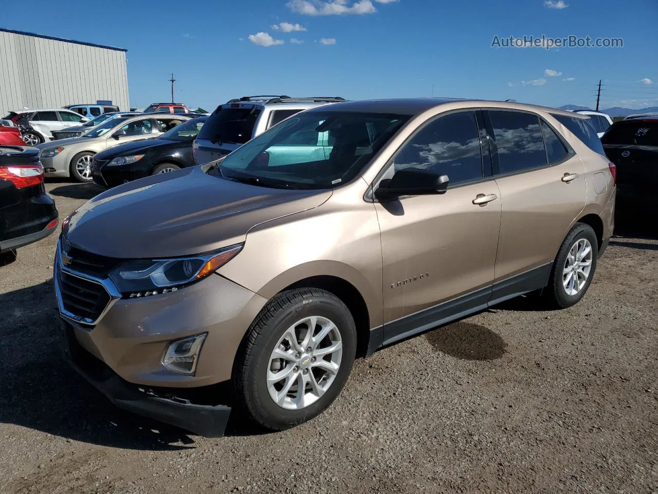 2018 Chevrolet Equinox Ls Золотой vin: 2GNAXHEV3J6280919