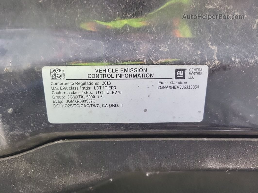 2018 Chevrolet Equinox Ls vin: 2GNAXHEV3J6313854