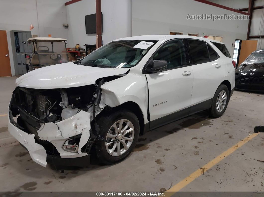 2019 Chevrolet Equinox Ls White vin: 2GNAXHEV3K6160569