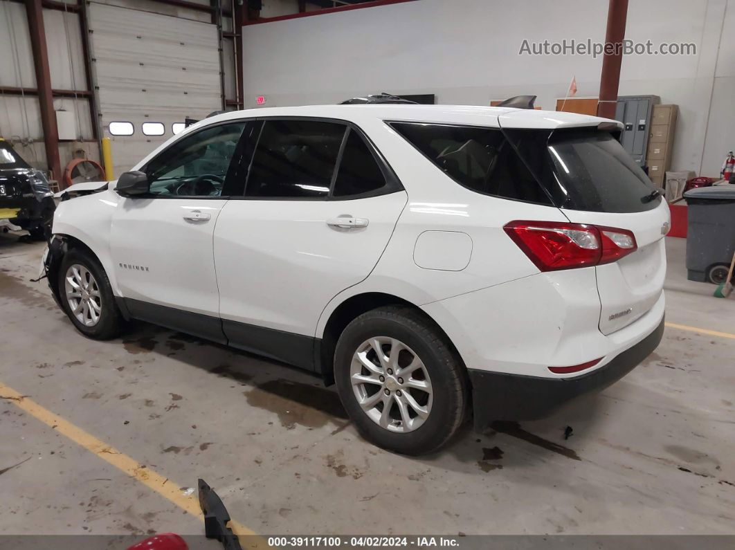 2019 Chevrolet Equinox Ls White vin: 2GNAXHEV3K6160569