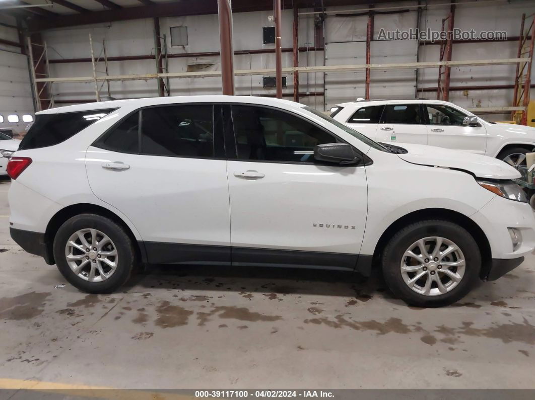 2019 Chevrolet Equinox Ls White vin: 2GNAXHEV3K6160569