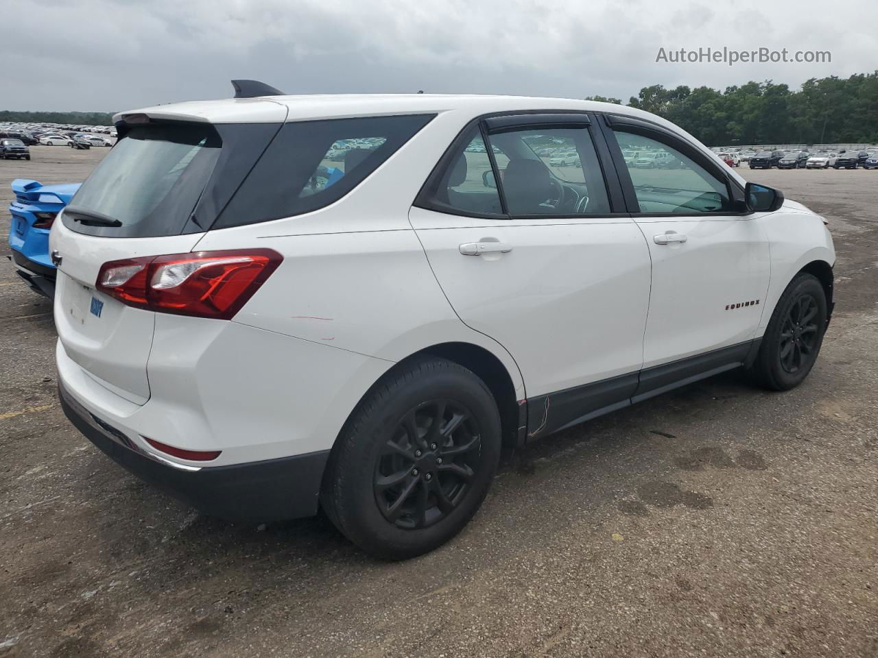 2018 Chevrolet Equinox Ls White vin: 2GNAXHEV4J6279052