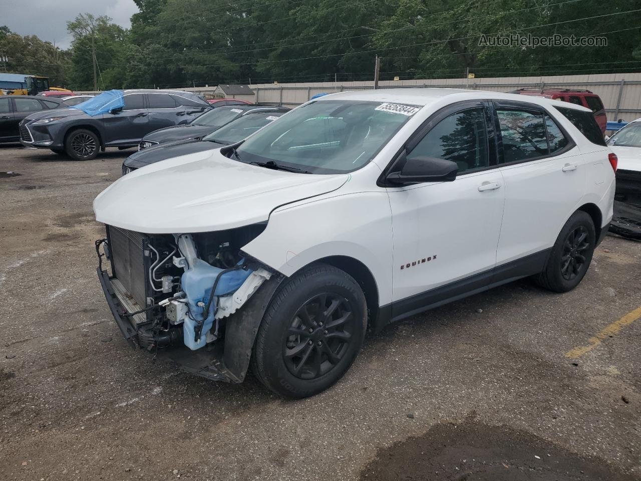 2018 Chevrolet Equinox Ls White vin: 2GNAXHEV4J6279052