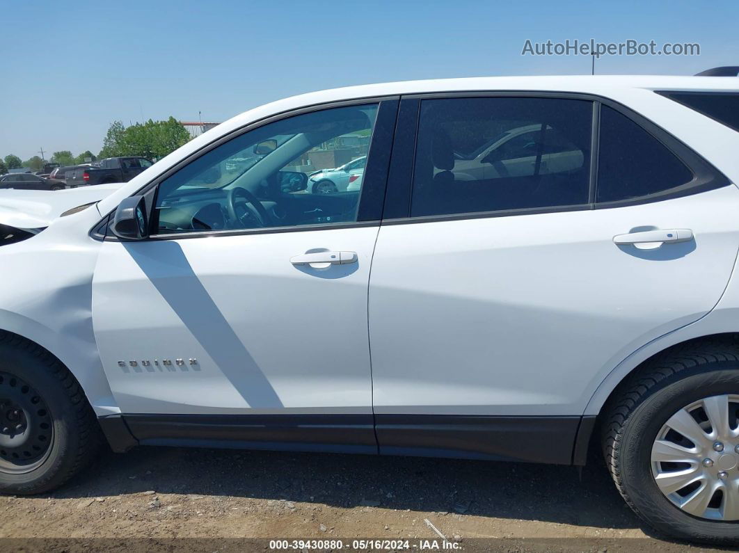 2019 Chevrolet Equinox Ls White vin: 2GNAXHEV4K6117990