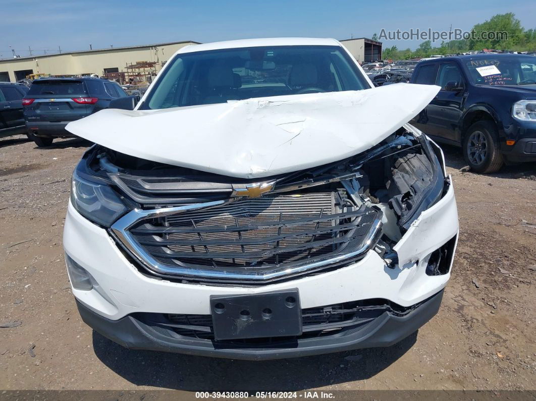 2019 Chevrolet Equinox Ls White vin: 2GNAXHEV4K6117990