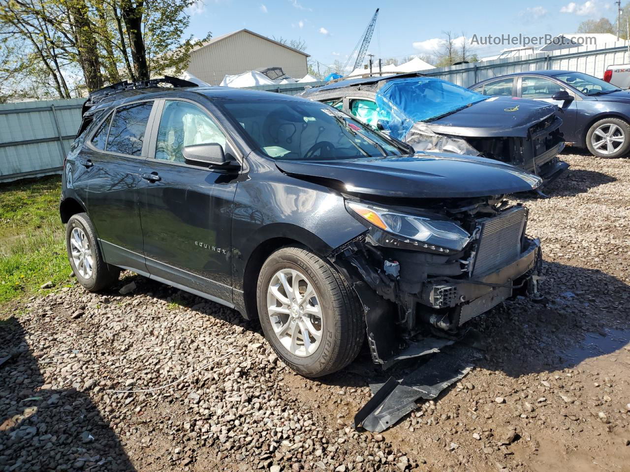 2020 Chevrolet Equinox Ls Black vin: 2GNAXHEV4L6244577