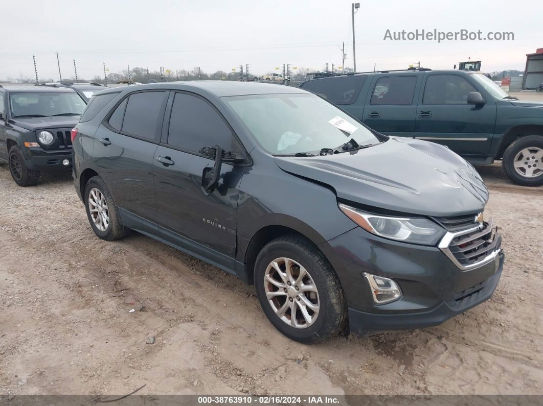 2018 Chevrolet Equinox Ls Gray vin: 2GNAXHEV5J6105815