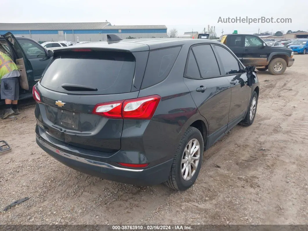 2018 Chevrolet Equinox Ls Gray vin: 2GNAXHEV5J6105815