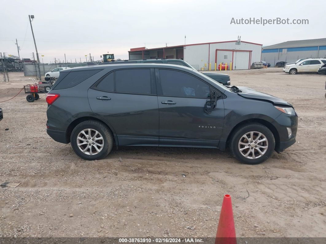 2018 Chevrolet Equinox Ls Gray vin: 2GNAXHEV5J6105815