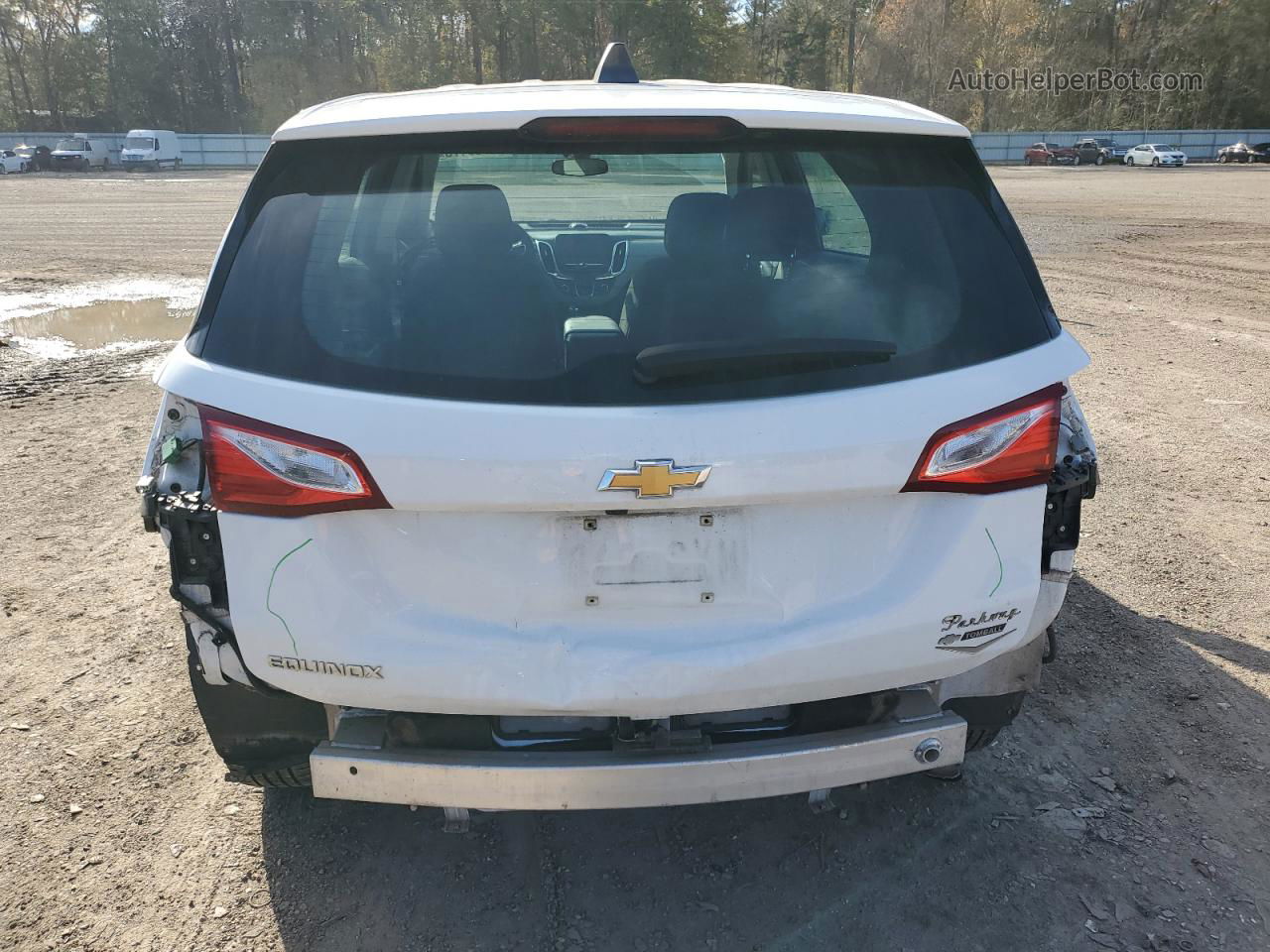 2018 Chevrolet Equinox Ls White vin: 2GNAXHEV5J6113753