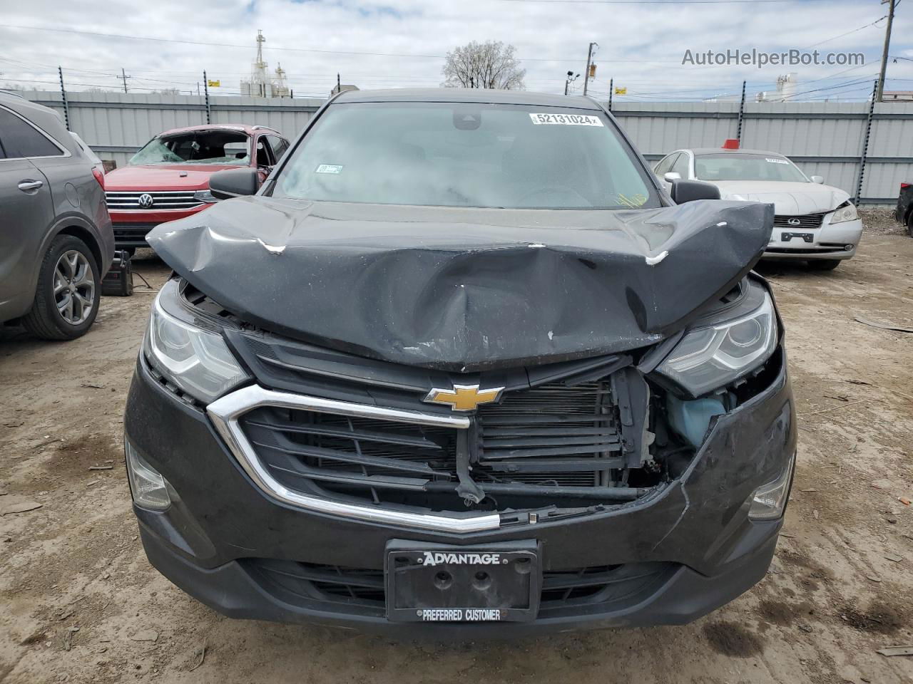 2020 Chevrolet Equinox Ls Black vin: 2GNAXHEV5L6147761