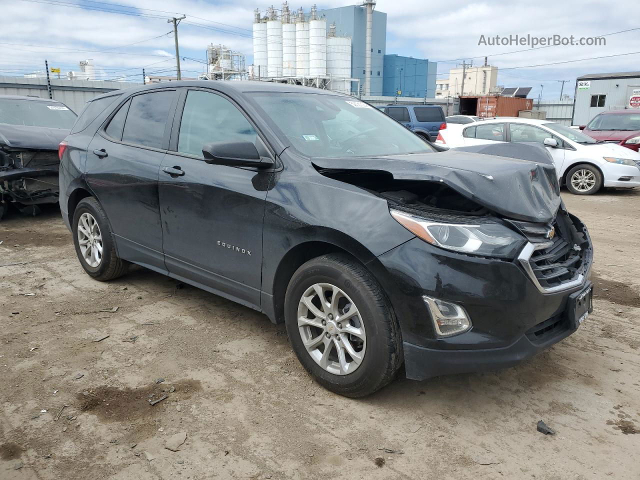 2020 Chevrolet Equinox Ls Black vin: 2GNAXHEV5L6147761