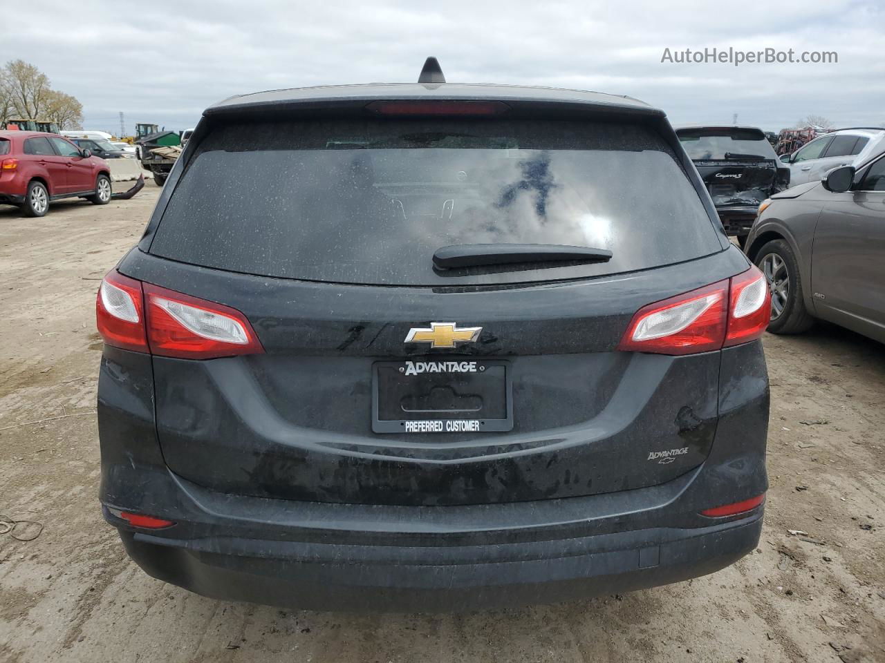 2020 Chevrolet Equinox Ls Black vin: 2GNAXHEV5L6147761