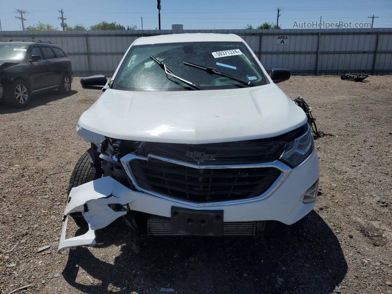 2018 Chevrolet Equinox Ls White vin: 2GNAXHEV6J6322824