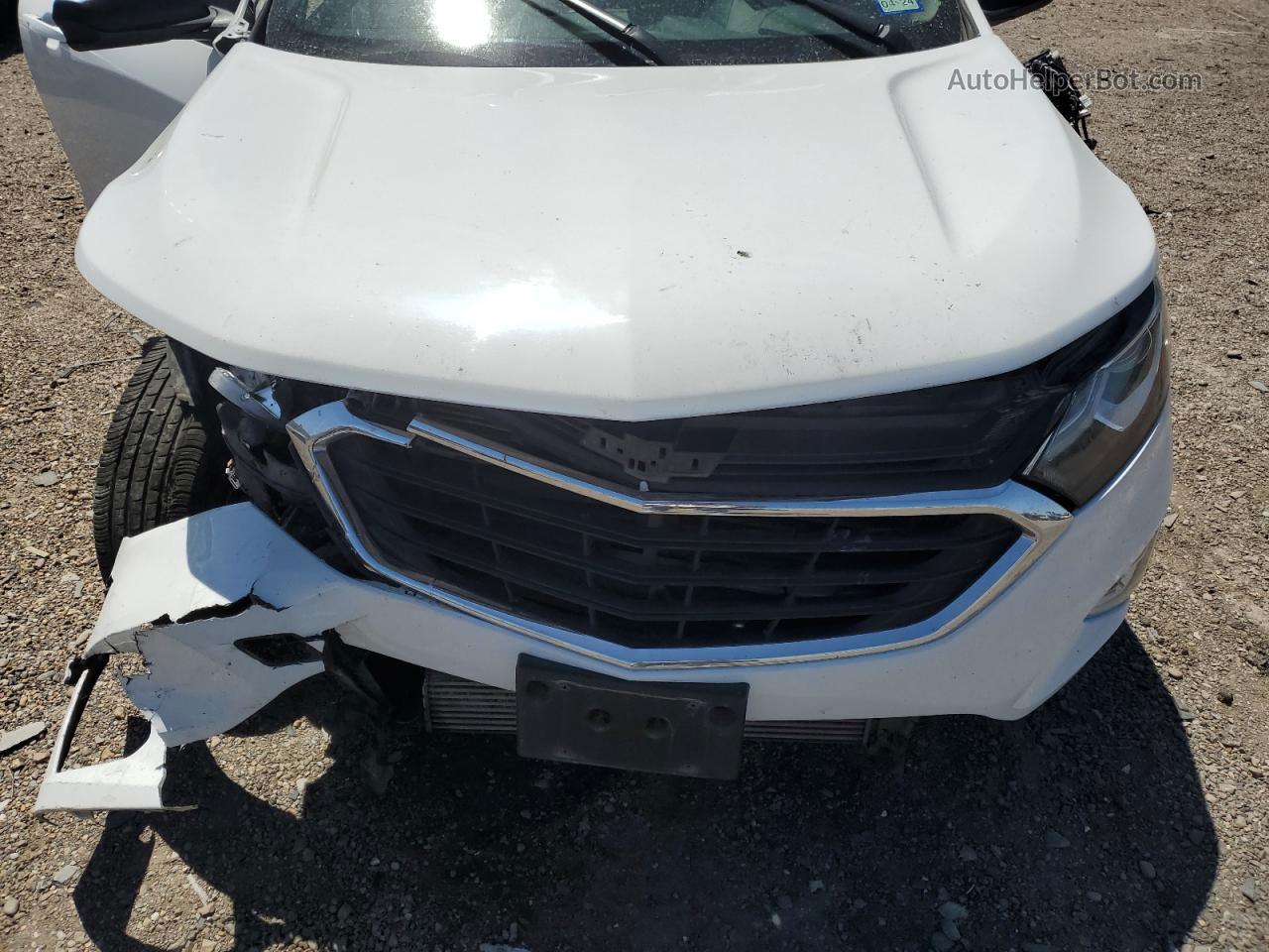2018 Chevrolet Equinox Ls White vin: 2GNAXHEV6J6322824