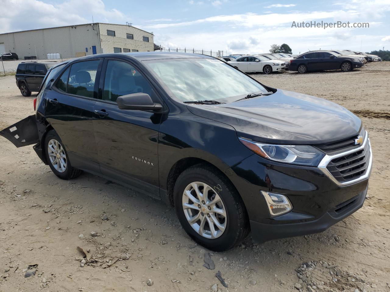 2019 Chevrolet Equinox Ls Black vin: 2GNAXHEV6K6128618