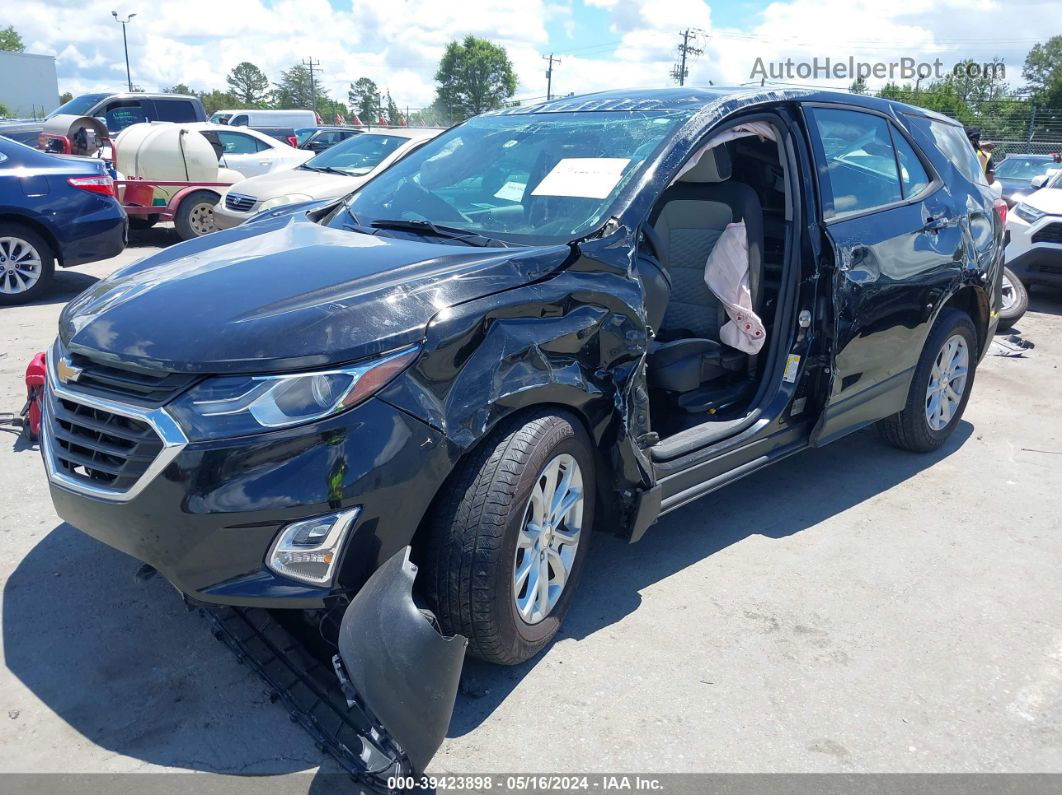 2019 Chevrolet Equinox Ls Black vin: 2GNAXHEV6K6137481