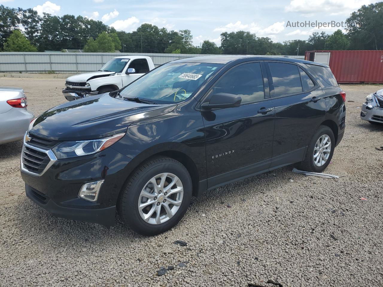 2019 Chevrolet Equinox Ls Black vin: 2GNAXHEV6K6295996