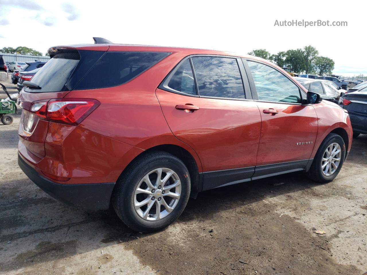 2020 Chevrolet Equinox Ls Оранжевый vin: 2GNAXHEV6L6247030