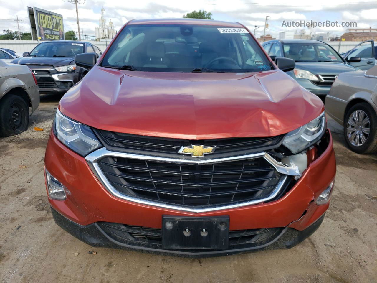 2020 Chevrolet Equinox Ls Оранжевый vin: 2GNAXHEV6L6247030