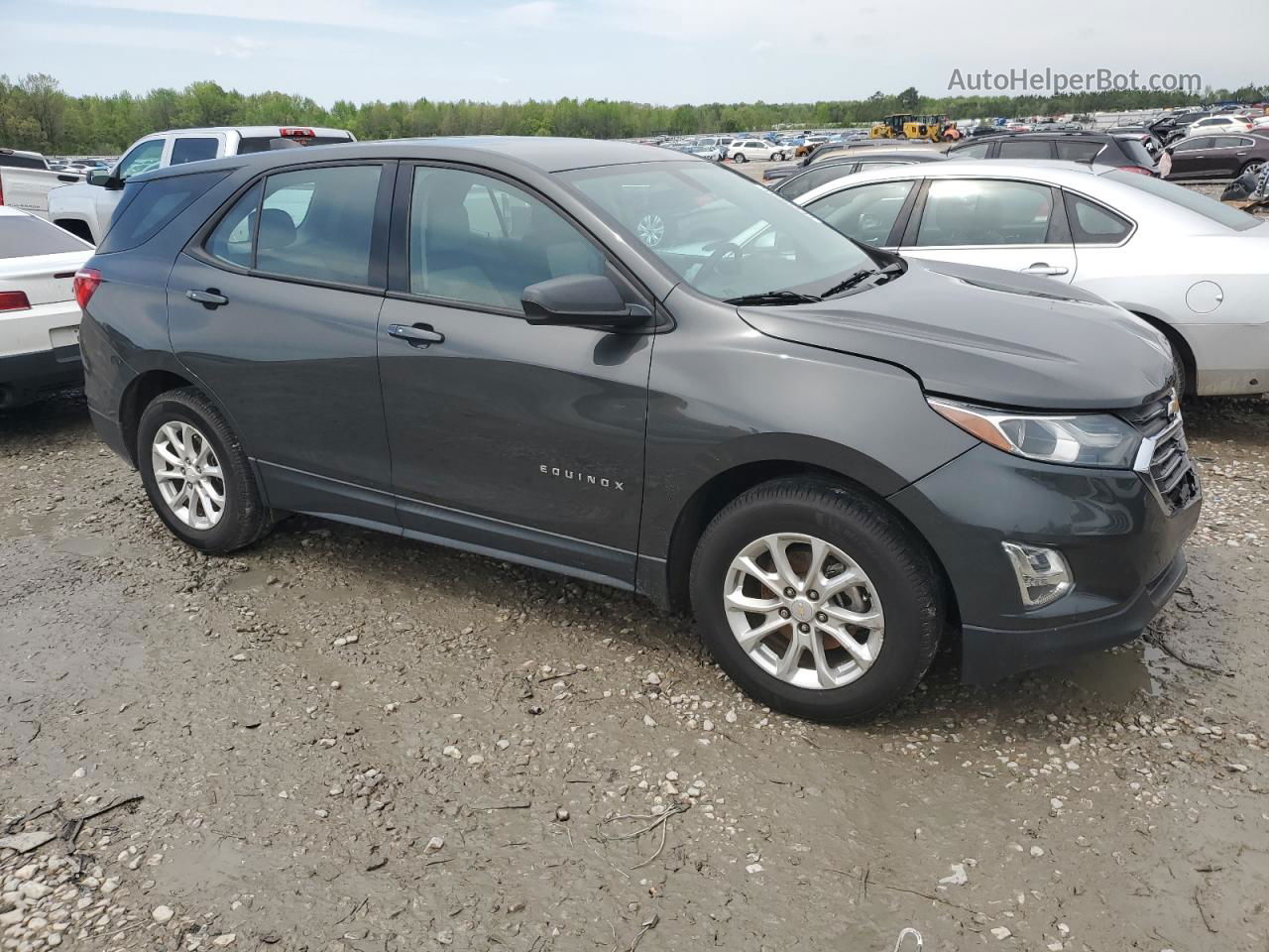 2018 Chevrolet Equinox Ls Gray vin: 2GNAXHEV7J6108957