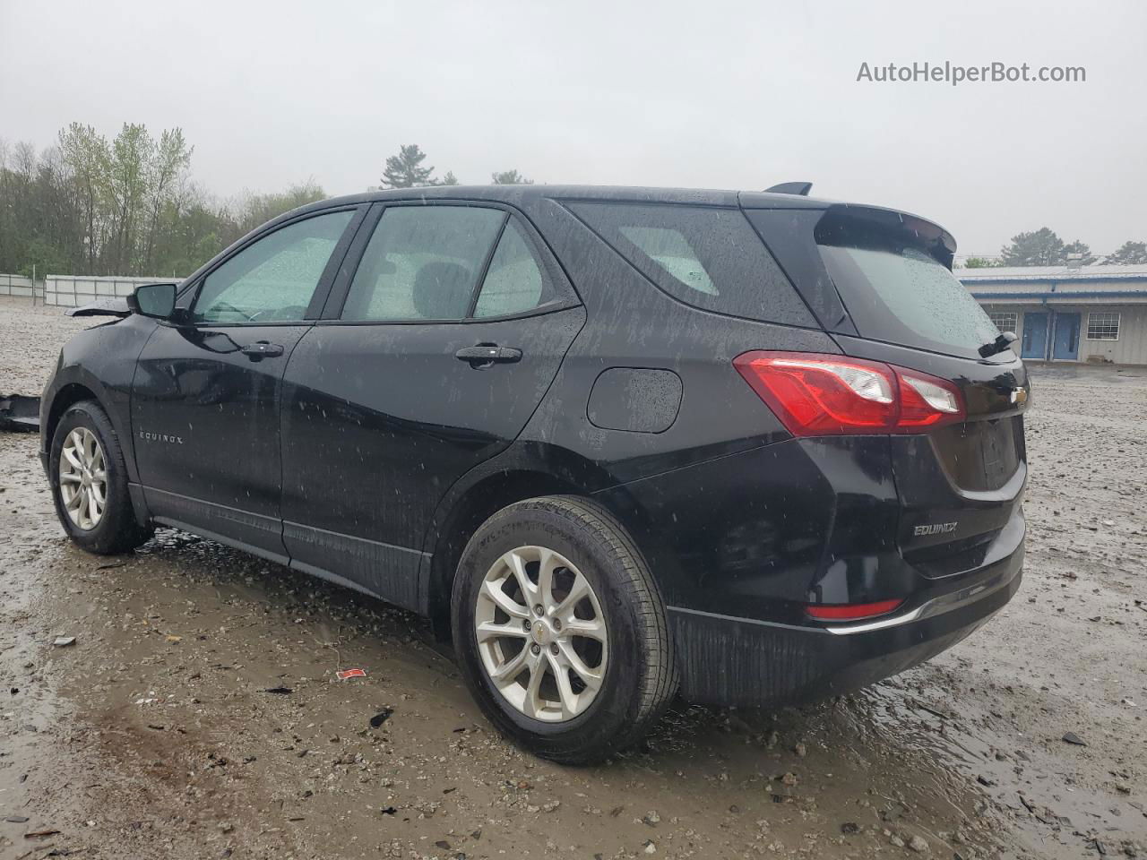 2018 Chevrolet Equinox Ls Black vin: 2GNAXHEV7J6332276