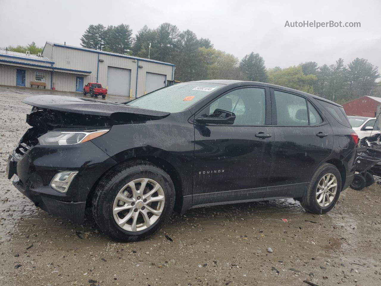 2018 Chevrolet Equinox Ls Black vin: 2GNAXHEV7J6332276