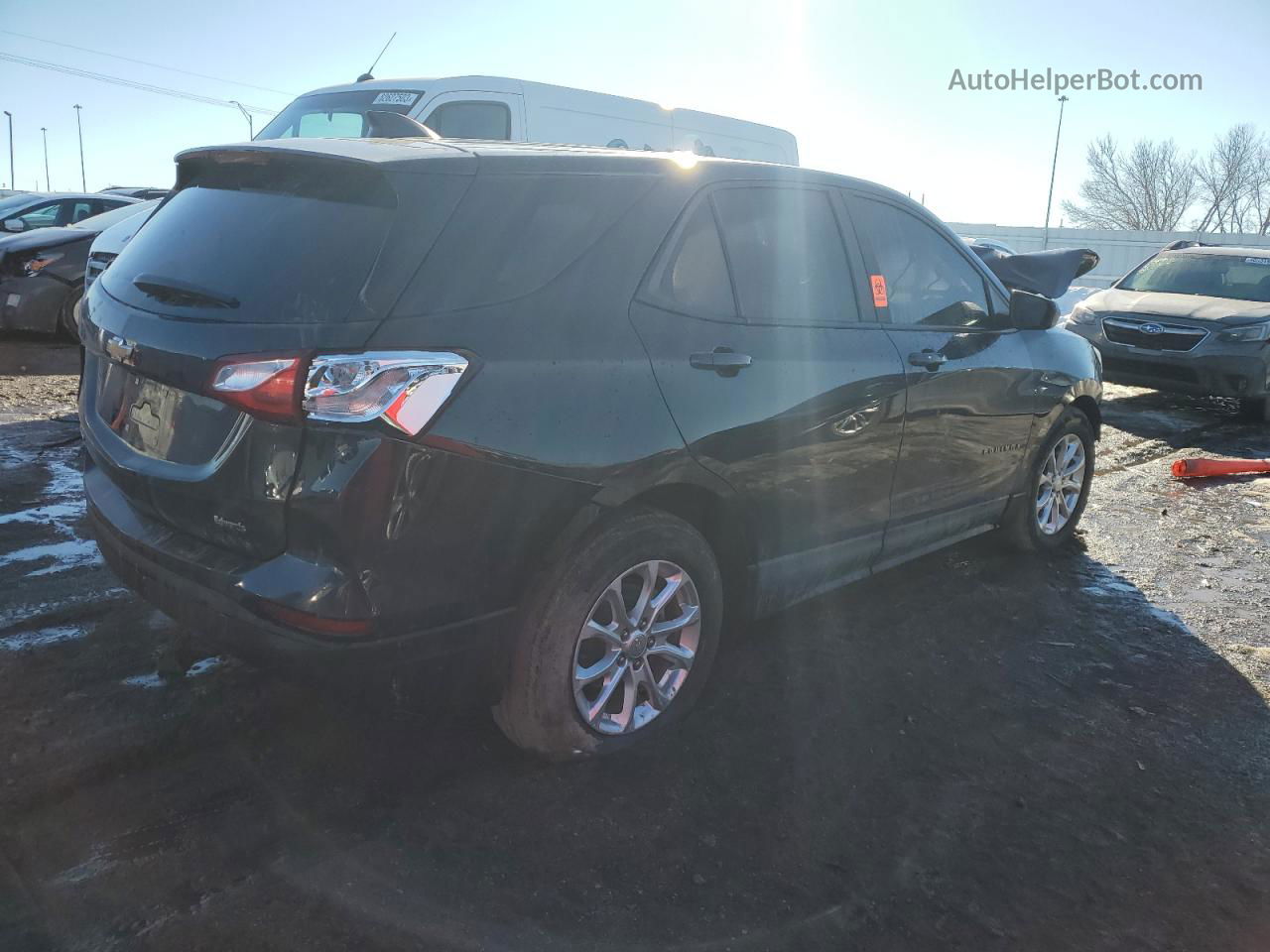 2020 Chevrolet Equinox Ls Black vin: 2GNAXHEV7L6188165