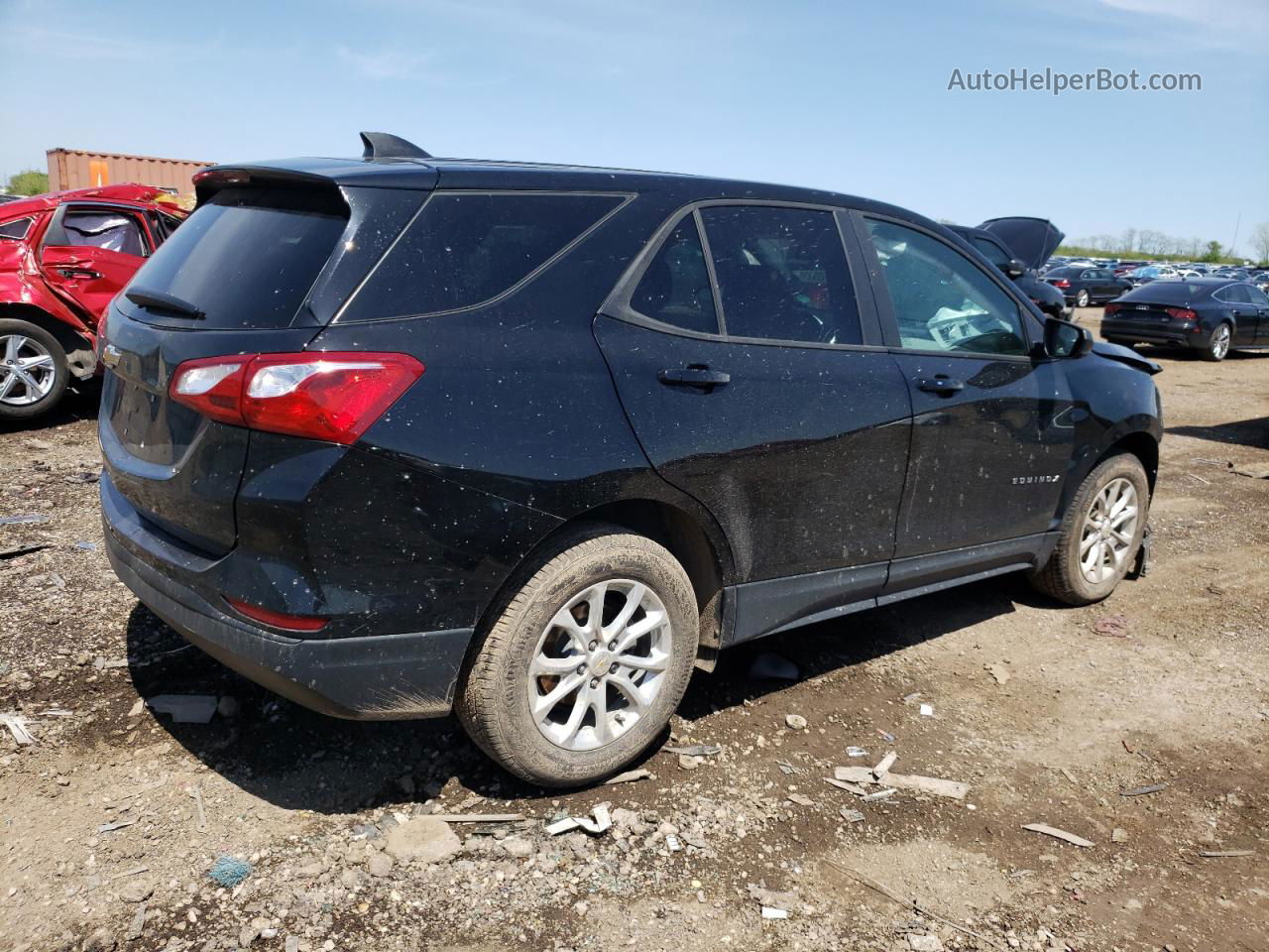 2020 Chevrolet Equinox Ls Black vin: 2GNAXHEV8L6225398