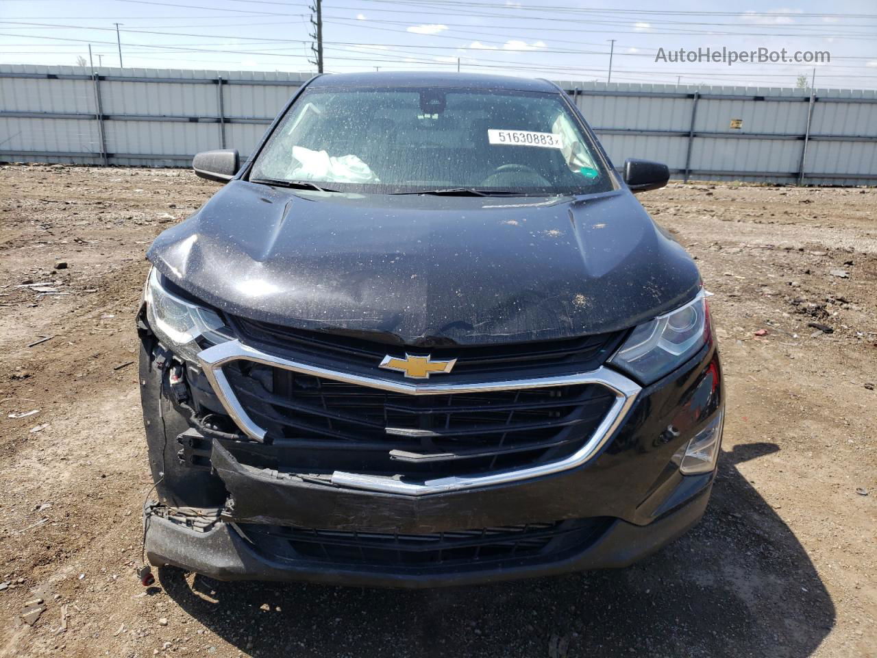 2020 Chevrolet Equinox Ls Black vin: 2GNAXHEV8L6225398