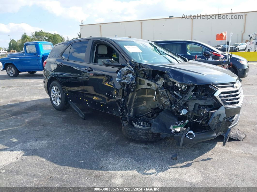 2020 Chevrolet Equinox Fwd Ls Black vin: 2GNAXHEV8L6280420