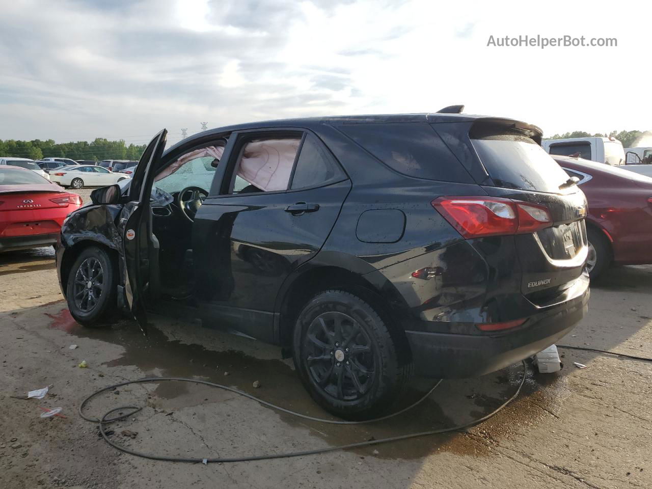 2020 Chevrolet Equinox Ls Black vin: 2GNAXHEV8L6282362