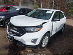 2018 Chevrolet Equinox Ls White vin: 2GNAXHEV9J6165628