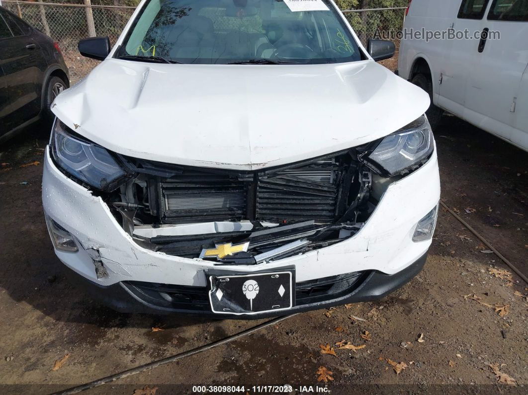 2018 Chevrolet Equinox Ls White vin: 2GNAXHEV9J6165628