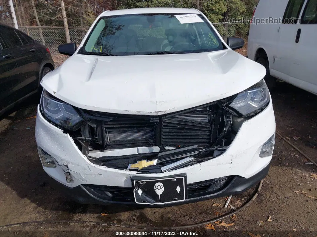 2018 Chevrolet Equinox Ls White vin: 2GNAXHEV9J6165628