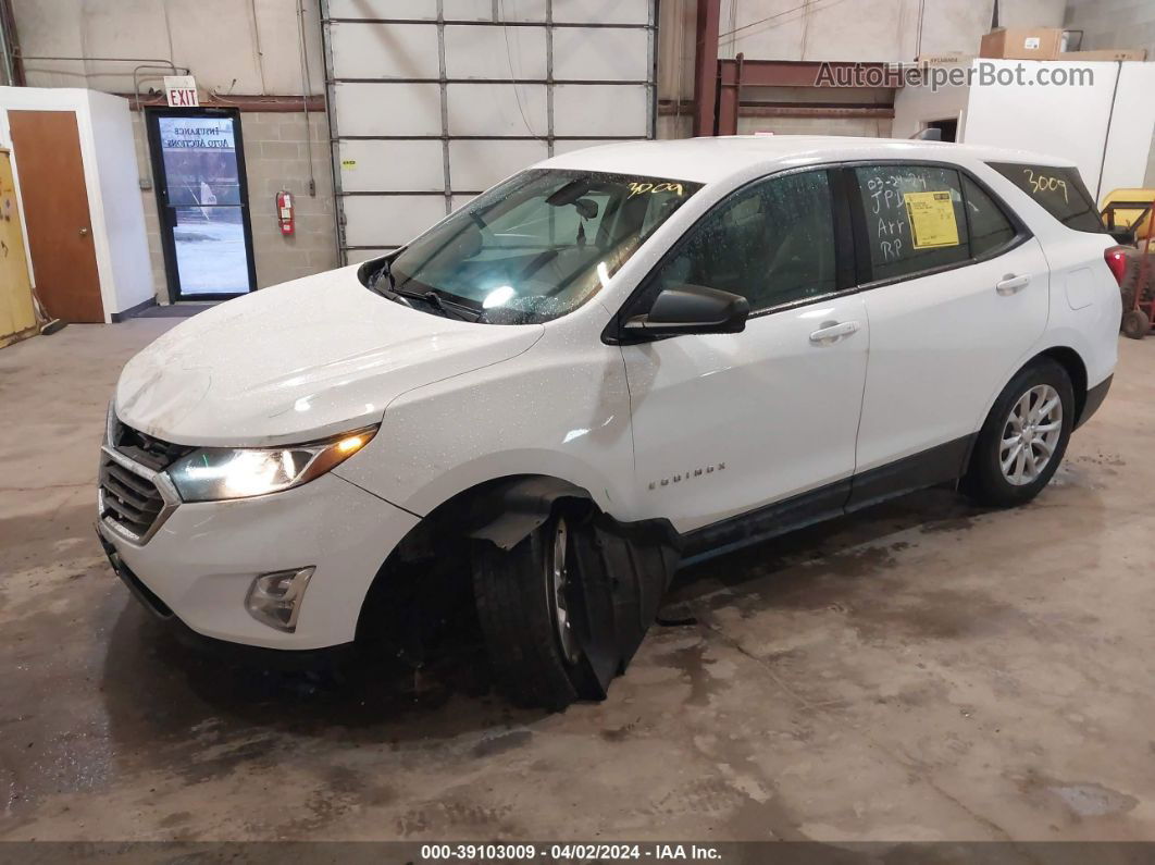 2018 Chevrolet Equinox Ls White vin: 2GNAXHEV9J6188102