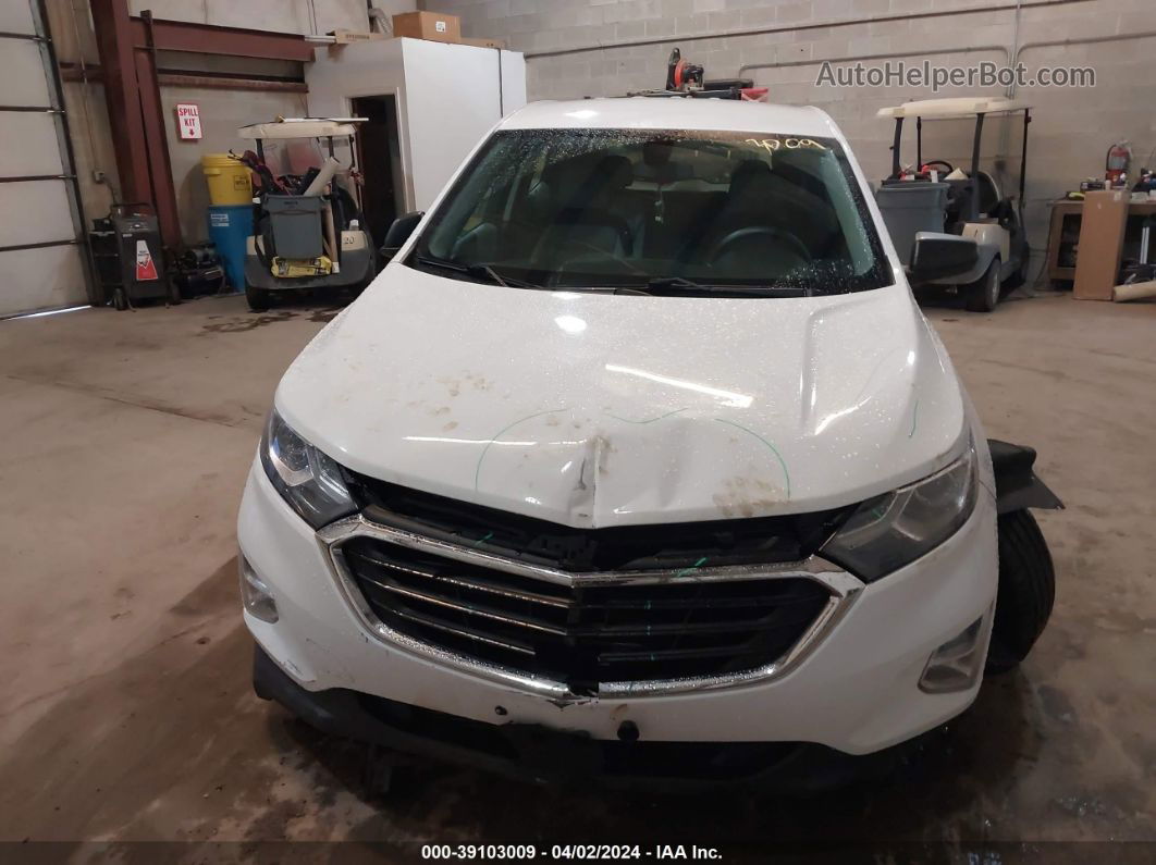 2018 Chevrolet Equinox Ls White vin: 2GNAXHEV9J6188102