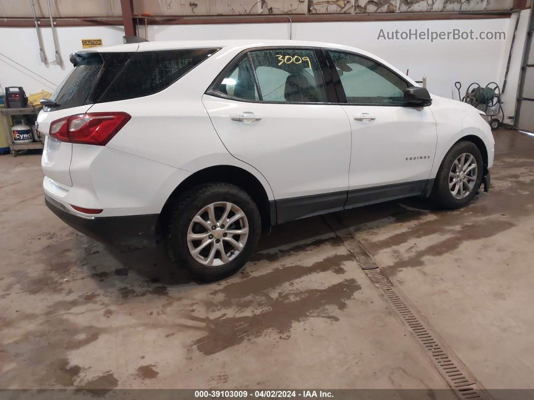 2018 Chevrolet Equinox Ls White vin: 2GNAXHEV9J6188102