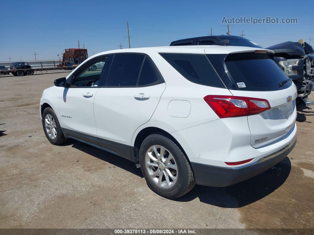 2018 Chevrolet Equinox Ls White vin: 2GNAXHEV9J6238223