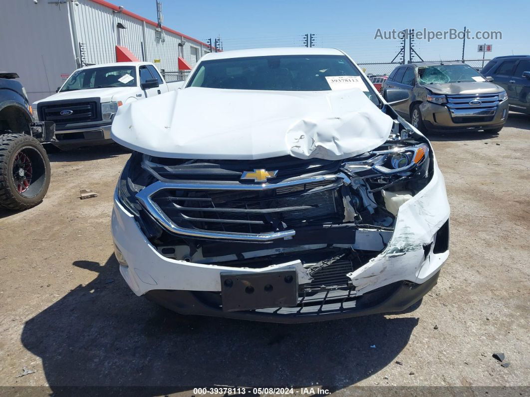 2018 Chevrolet Equinox Ls White vin: 2GNAXHEV9J6238223