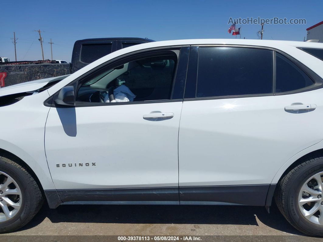 2018 Chevrolet Equinox Ls White vin: 2GNAXHEV9J6238223