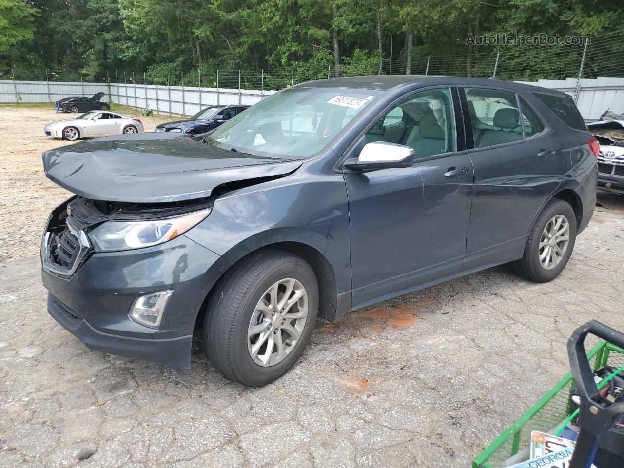 2019 Chevrolet Equinox Ls Gray vin: 2GNAXHEV9K6267562