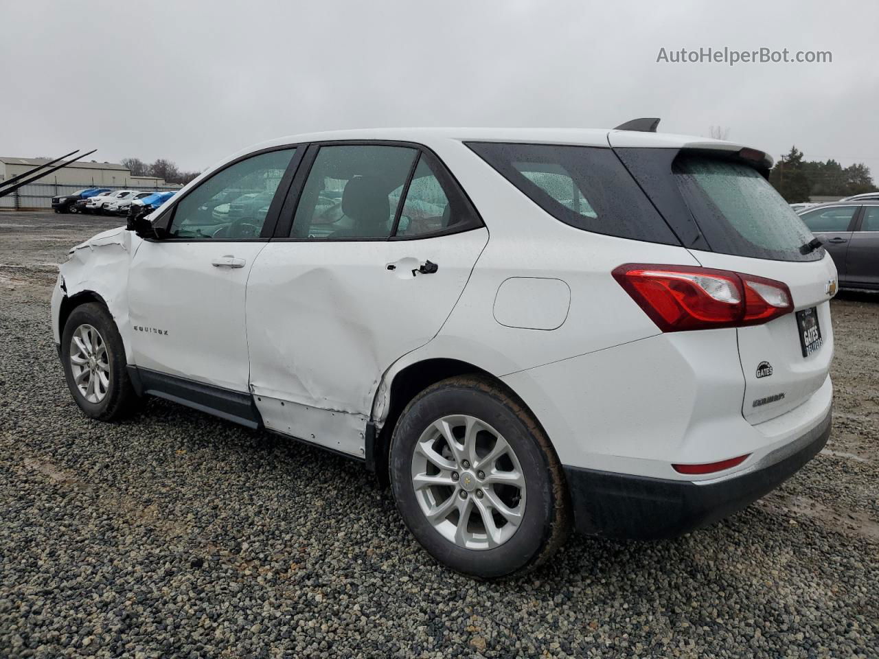 2018 Chevrolet Equinox Ls White vin: 2GNAXHEVXJ6140737