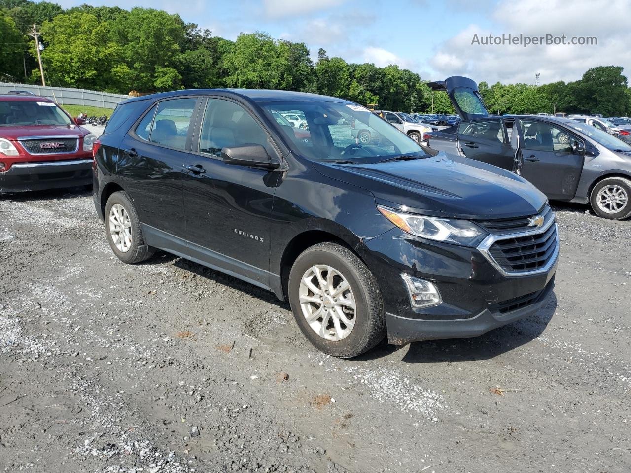 2020 Chevrolet Equinox Ls Black vin: 2GNAXHEVXL6102654